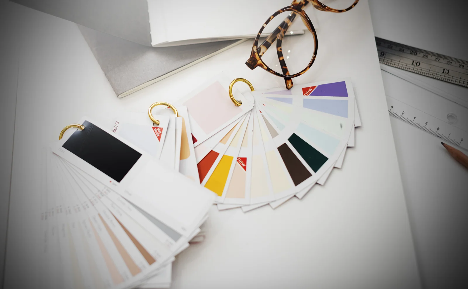 Colour swatches and design tools for a coordinated brand identity