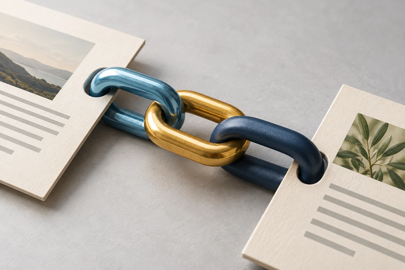 Editorial links connecting relevant publication pages