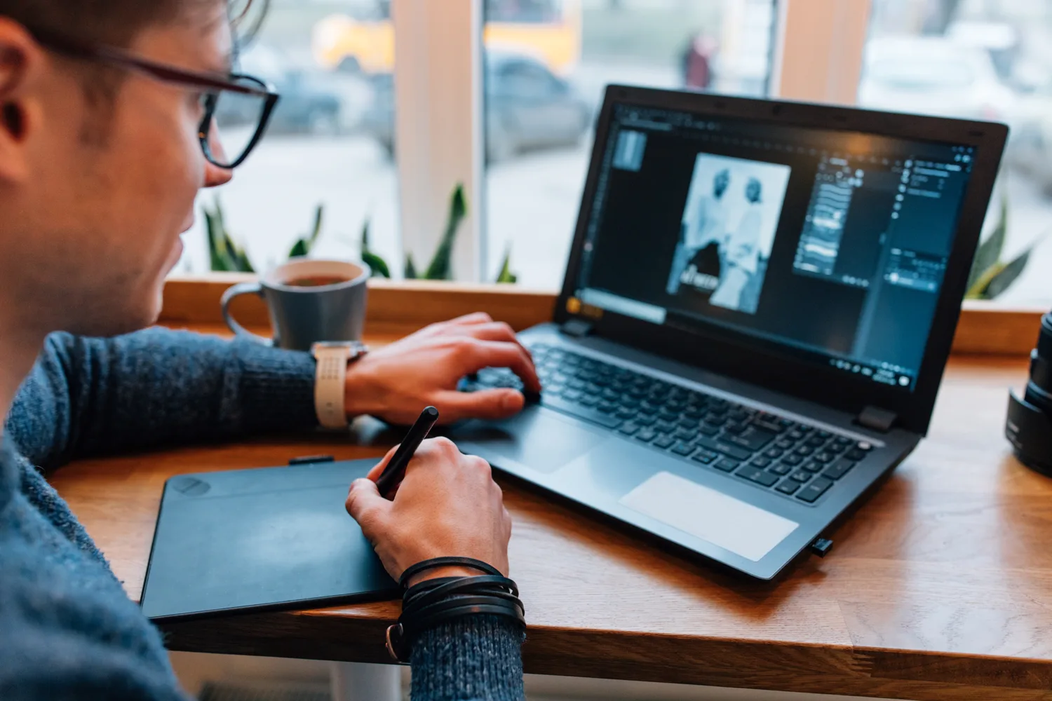 Professional team working on Squarespace website growth