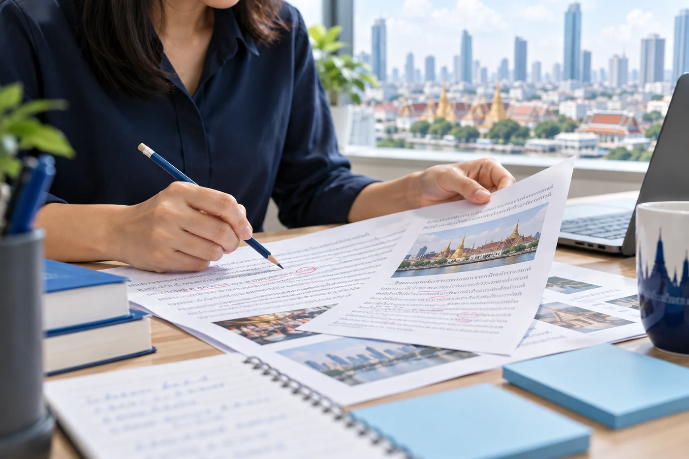 Illustrative Thai-language editorial review for website SEO